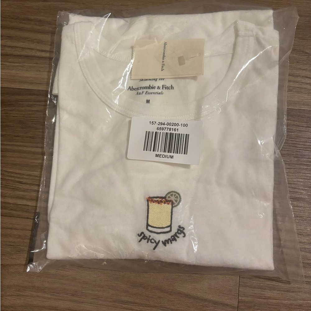 Abercrombie & Fitch White Spicy Marg T-Shirt